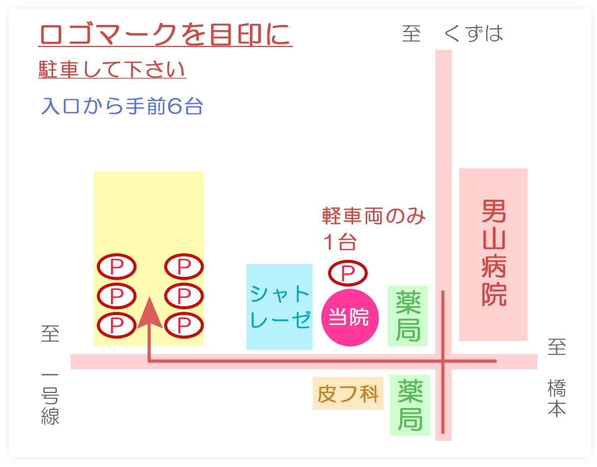 画像：駐車場案内図