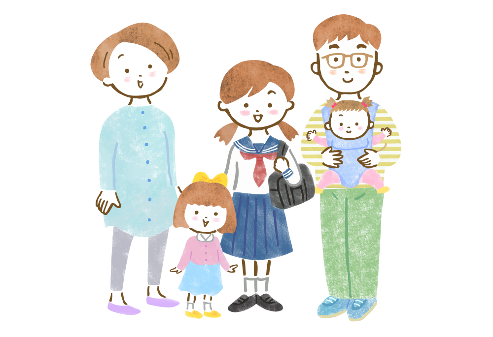 イラスト：家族