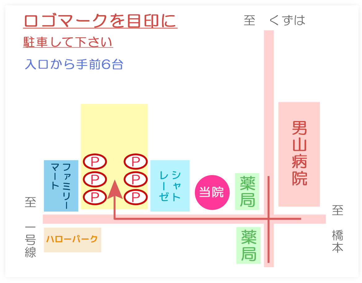 画像：駐車場案内図